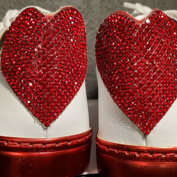 SCHUTZ White w/red Chrome bottom Sneaker - Picture 2 of 7